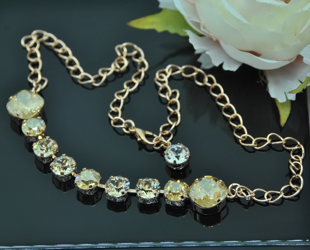 1 Izcila vakara kolje ar Swarovski Elements kristāliem VC-1013 - Image 1