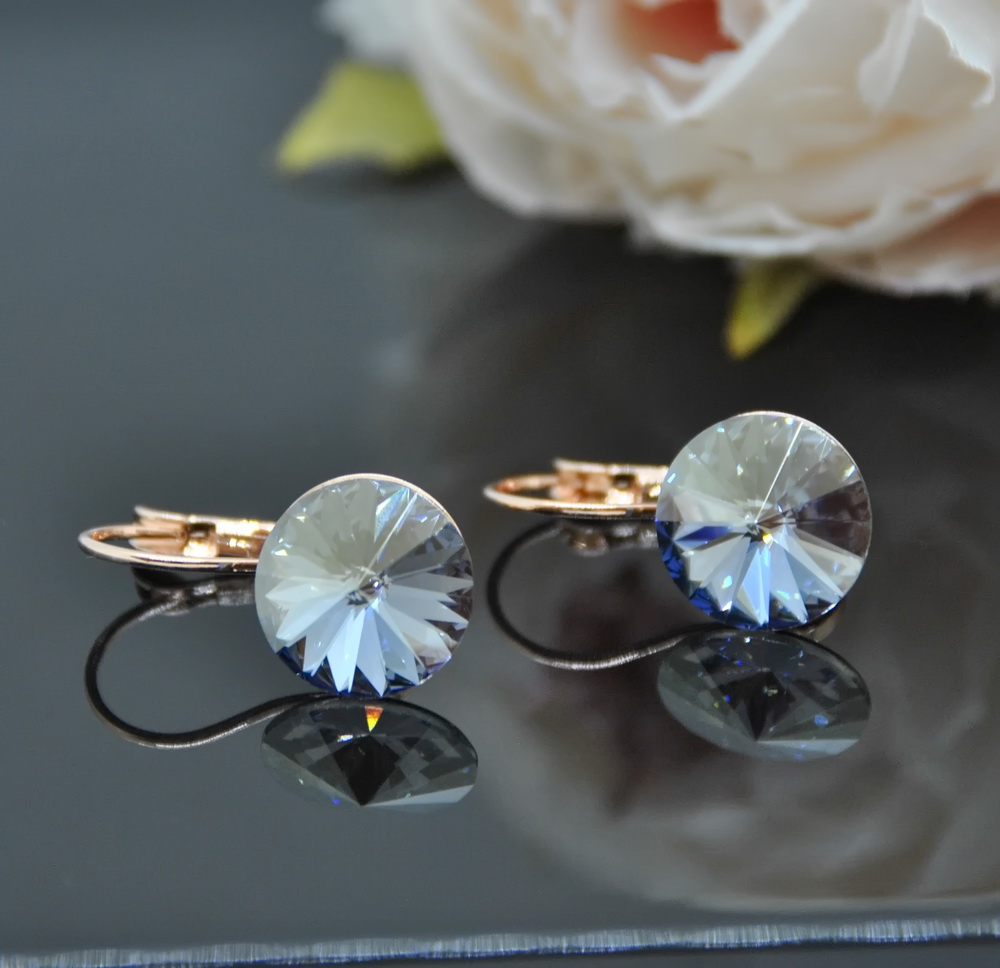 1 Auskari ar Swarovski Elements kristāliem VE-2603 - Image 1