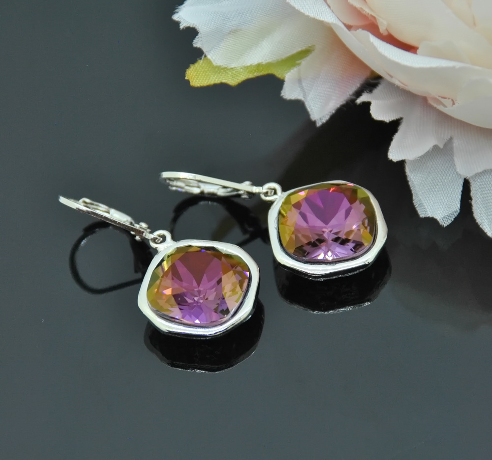 Auskari ar Swarovski Elements kristāliem VE-2824