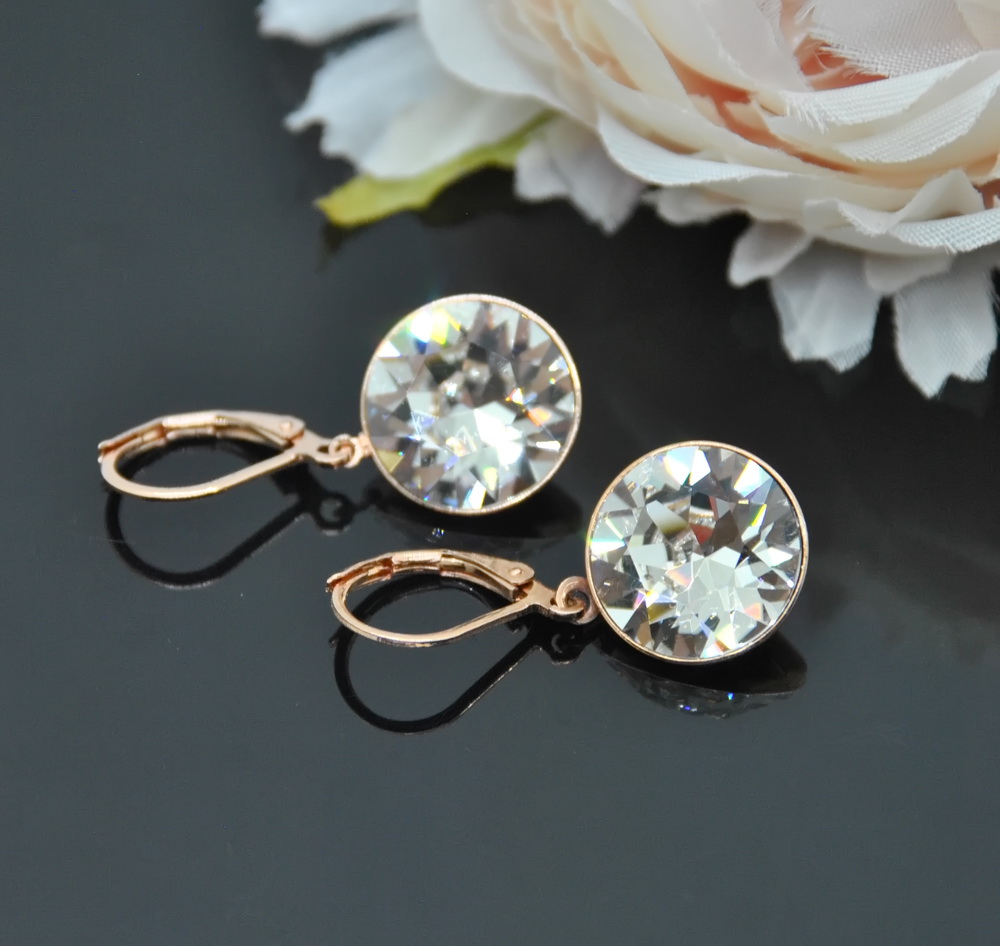 1 Auskari ar Swarovski Elements kristāliem VE-2935 - Image 1
