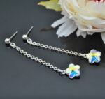 Auskari ar Swarovski Elements kristāliem VE-2727