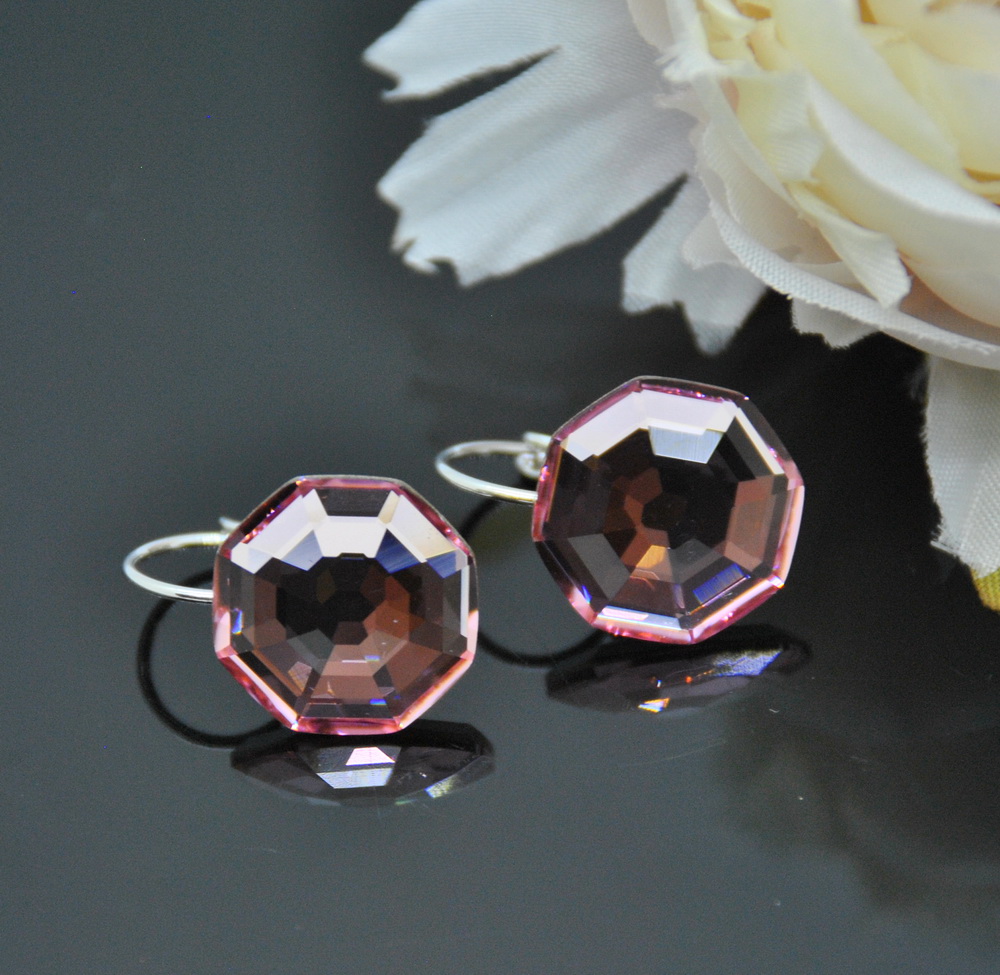 1 Auskari ar Swarovski Elements kristāliem VE-2733 - Image 1