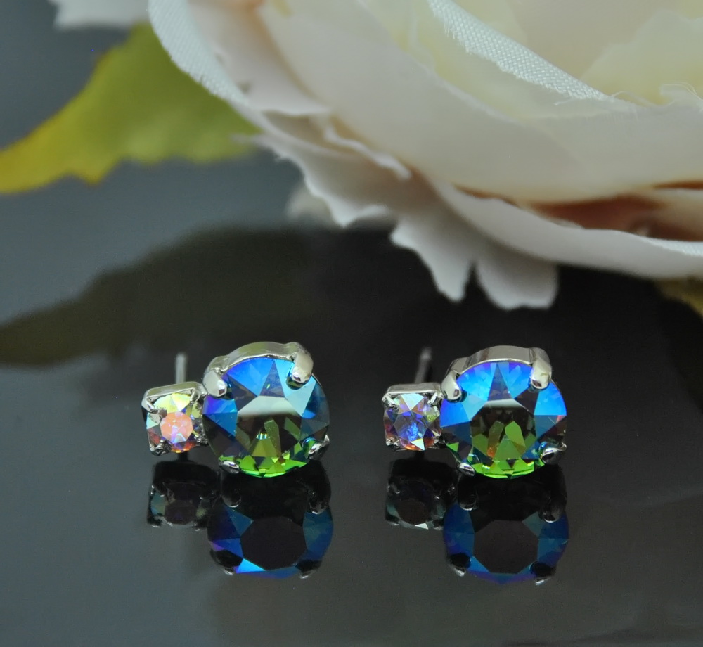 Auskari ar Swarovski Elements kristāliem VE-2735