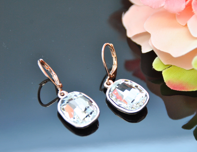 1 Auskari ar Swarovski Elements kristāliem VE-2207 - Image 1