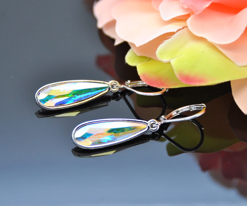 1 Auskari ar Swarovski Elements kristāliem VE-2223 - Image 1