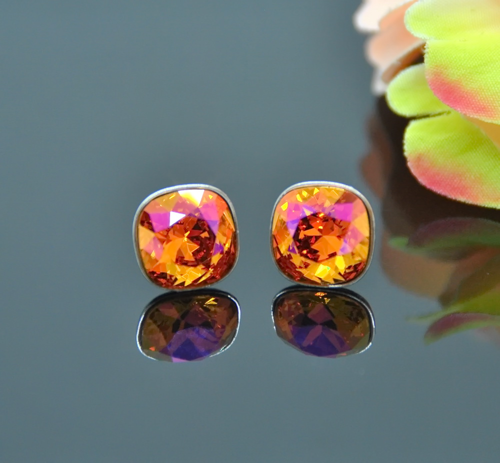1 Auskari ar Swarovski Elements kristāliem VE-2528 - Image 1