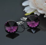 Auskari ar Swarovski Elements kristāliem VE-2801 - Image 2