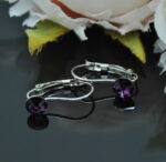 Auskari ar Swarovski Elements kristāliem VE-2806 - Image 2