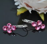 Auskari ar Swarovski Elements kristāliem VE-2812 - Image 2