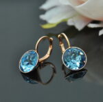 Auskari ar Swarovski Elements kristāliem VE-2866 - Image 2