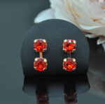 Auskari ar Swarovski Elements kristāliem VE-2915 - Image 2
