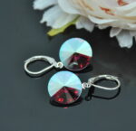 Auskari ar Swarovski Elements kristāliem VE-2924 - Image 2