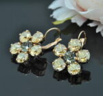 Auskari ar Swarovski Elements kristāliem VE-2944 - Image 2