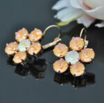 Auskari ar Swarovski Elements kristāliem VE-2946 - Image 2