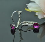 Auskari ar Swarovski Elements kristāliem VE-2962 - Image 2