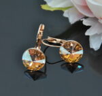 Auskari ar Swarovski Elements kristāliem VE-2964 - Image 2