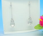 Auskari ar Swarovski Elements kristāliem VE-2053 - Image 2