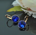 Auskari ar Swarovski Elements kristāliem VE-2751 - Image 2