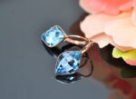 Auskari ar Swarovski Elements kristāliem VE-2253 - Image 2