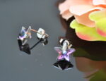 Auskari ar Swarovski Elements kristāliem VE-2271 - Image 2