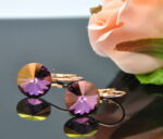 Auskari ar Swarovski Elements kristāliem VE-2296 - Image 2