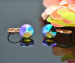 Auskari ar Swarovski Elements kristāliem VE-2299 - Image 2
