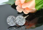Auskari ar Swarovski Elements kristāliem VE-2332 - Image 2