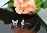 Auskari ar Swarovski Elements kristāliem VE-2375 - Image 2