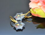 Auskari ar Swarovski Elements kristāliem VE-2386 - Image 2