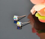 Auskari ar Swarovski Elements kristāliem VE-2390 - Image 2