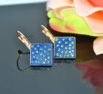 Auskari ar Swarovski Elements kristāliem VE-2439 - Image 2
