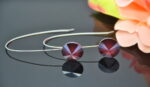 Auskari ar Swarovski Elements kristāliem VE-2475 - Image 2