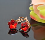 Auskari ar Swarovski Elements kristāliem VE-2514 - Image 2
