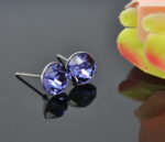 Auskari ar Swarovski Elements kristāliem VE-2517 - Image 2