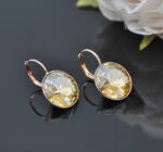 Auskari ar Swarovski Elements kristāliem VE-2589 - Image 2