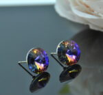 Auskari ar Swarovski Elements kristāliem VE-2628 - Image 2