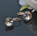 Auskari ar Swarovski Elements kristāliem VE-2668 - Image 2