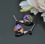 Auskari ar Swarovski Elements kristāliem VE-3147 - Image 2