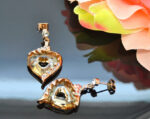 Auskari ar Swarovski Elements kristāliem VE-3071 - Image 2
