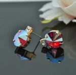 Auskari ar Swarovski Elements kristāliem VE-2841 - Image 2