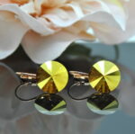 Auskari ar Swarovski Elements kristāliem VE-3289