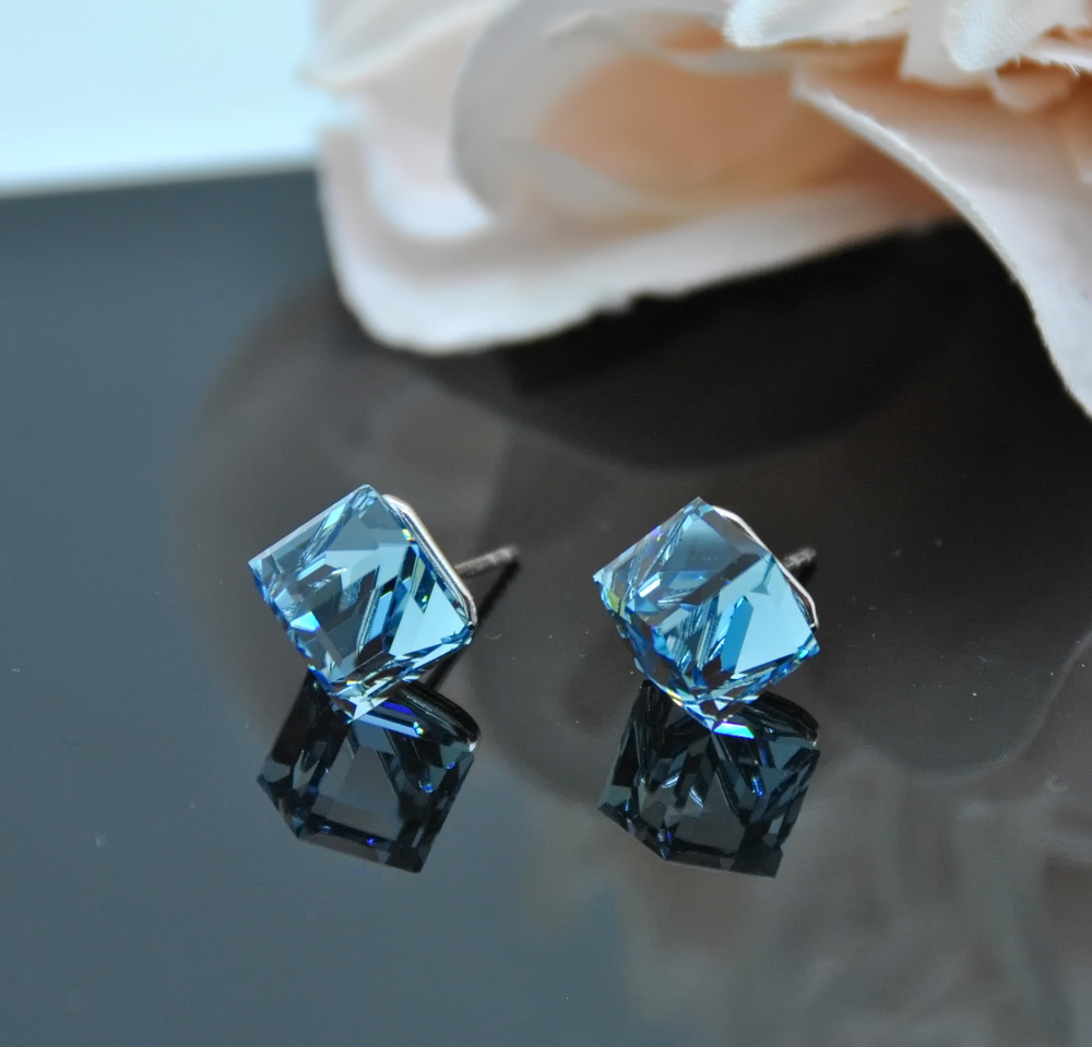 1 Auskari ar Swarovski Elements kristāliem VE-3348 - Image 1