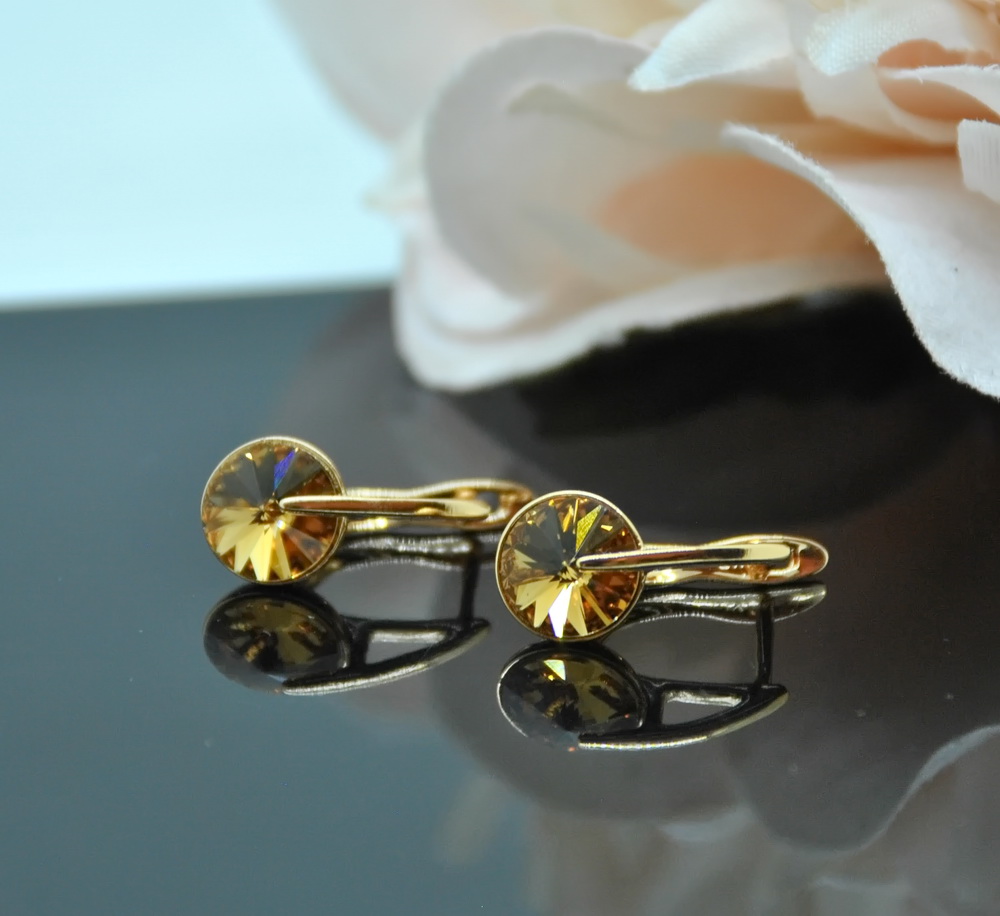 1 Auskari ar Swarovski Elements kristāliem VE-3359 - Image 1