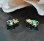 Auskari ar Swarovski Elements kristāliem VE-3373 - Image 2