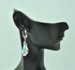 Sudraba auskari ar Swarovski kristāliem SE-1138 - Image 3