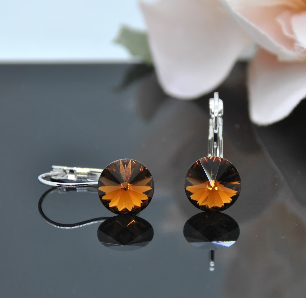 Auskari ar Swarovski Elements kristāliem VE-3454
