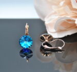 Auskari ar Swarovski Elements kristāliem VE-3592 - Image 2
