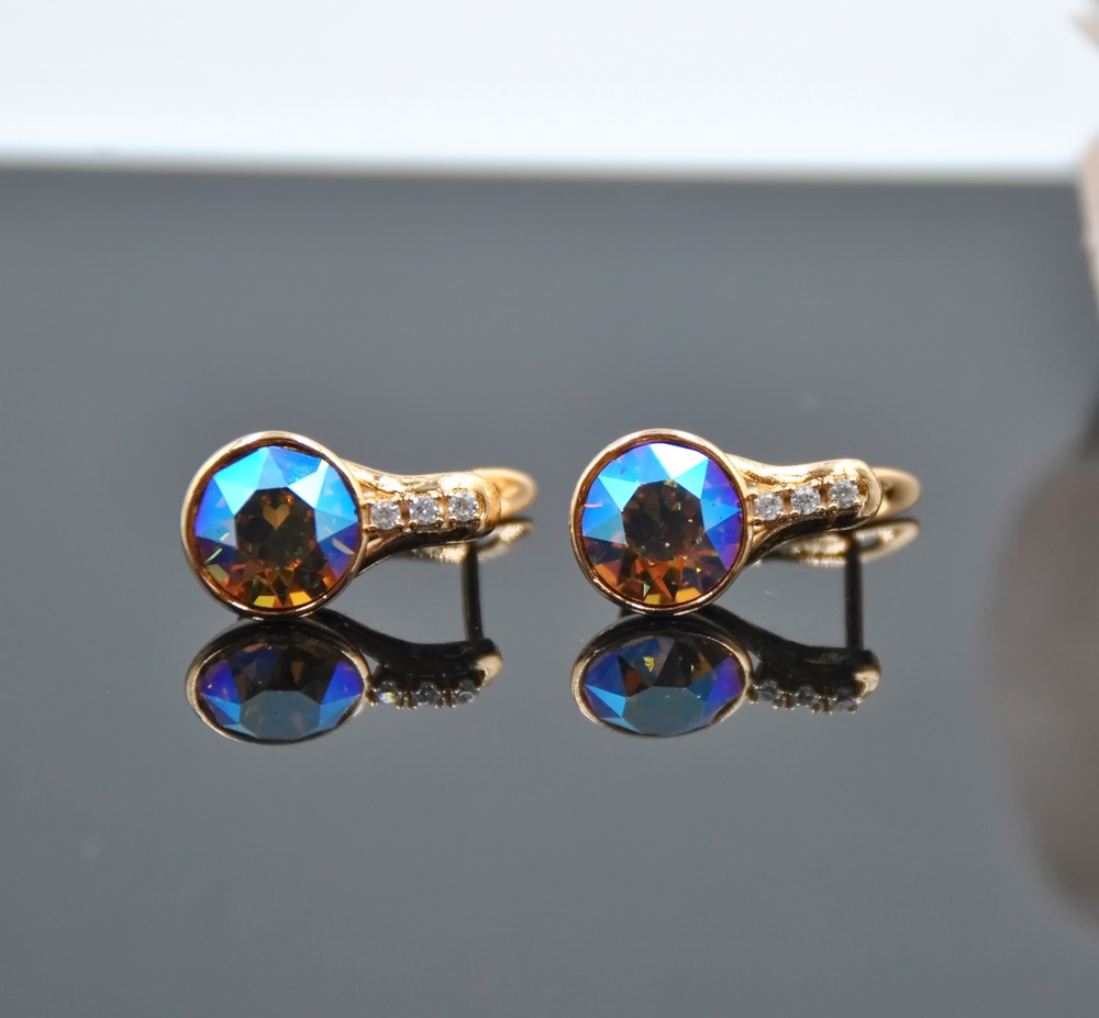 1 Auskari ar Swarovski Elements kristāliem VE-3633 - Image 1