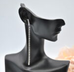Auskari ar Swarovski Elements kristāliem VE-3654 - Image 2