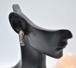 Auskari ar Swarovski Elements kristāliem VE-3631 - Image 3